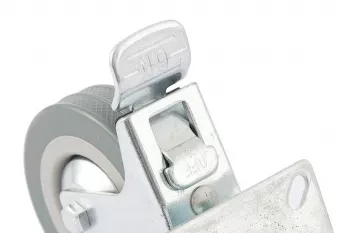 Колесо поворотное с тормозом d-100мм крепление платформенное СИБРТЕХ 68721 купить в Кургане