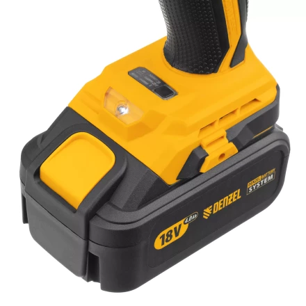 Винтоверт ударный аккумуляторный Denzel 26510 бесщеточный CID-IB-200 18В Li-Ion купить в Кургане