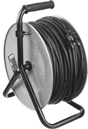 Удлинитель ЗУБР "ПРОФИ" на металл катушке, КГ 3х1,5кв мм, морозостойкий, 4 гнезда, IP44, макс мощность 3500Вт, 40м 55085-40 купить в Кургане