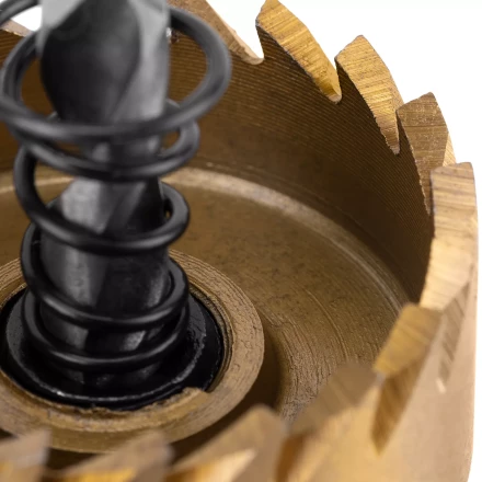 Коронка по металлу HSS, 35 мм, нитридтитановое покрытие Denzel 724110 купить в Кургане