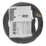 Шнур сетевой Denzel Energy Series, ПВС, 3 м, 2 x 1 мм, с неразборной вилкой, черный, 3 м, 37665 купить в Кургане