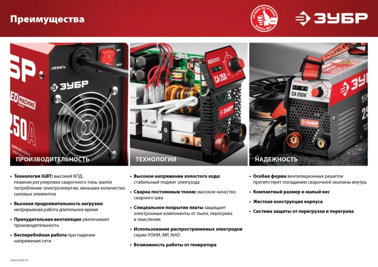 Сварочный инвертор ММА СА-250К серия МАСТЕР купить в Кургане