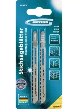 НАБОР ПОЛОТЕН ДЛЯ ЭЛЕКТРОЛОБЗИКА ПО ДЕРЕВУ 2ШТ (T101B+T101BR) GROSS 78255 купить в Кургане