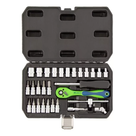 Набор инструментов 29 предметов, CrV, 1/4&quot; Сибртех 13523 купить в Кургане