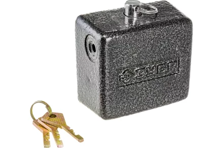 Навесной замок ЗУБР 85 х 80 мм повышенной защищенности дисковый механизм секрета 3720-10 купить в Кургане