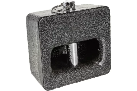 Навесной замок ЗУБР 85 х 80 мм повышенной защищенности дисковый механизм секрета 3720-10 купить в Кургане