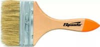 Кисть плоская Slimline 3" (75 мм)  натуральная щетина деревянная ручка  SPARTA 824405