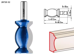 Фрезы кромочные фигурные №9 серия ПРОФЕССИОНАЛ