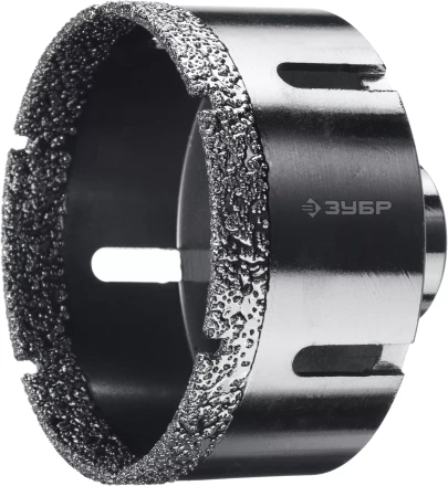 ЗУБР АВК, d 80 мм, (М14, 15 мм кромка), вакуумная алмазная коронка, Профессионал (29865-80) купить в Кургане