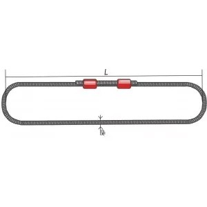 Строп канатный кольцевой СКК 12.5 т L=6 м  заплет на станке купить в Кургане