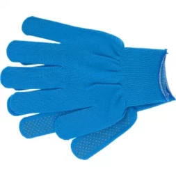 Перчатки нейлон ПВХ точка 13 класс цвет "ультрамарин" XL 67846