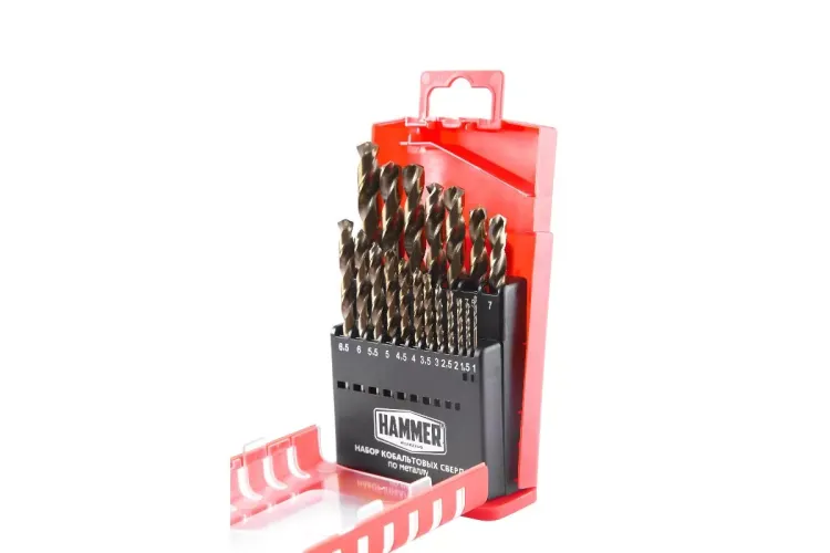 Набор сверл HAMMER No7 19шт. 1,0-10мм купить в Кургане