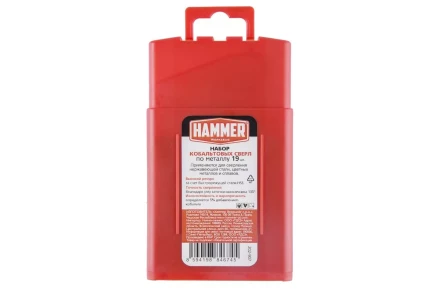 Набор сверл HAMMER No7 19шт. 1,0-10мм купить в Кургане