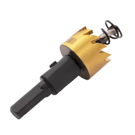 Коронка по металлу HSS, 21 мм, нитридтитановое покрытие Denzel 724102 купить в Кургане