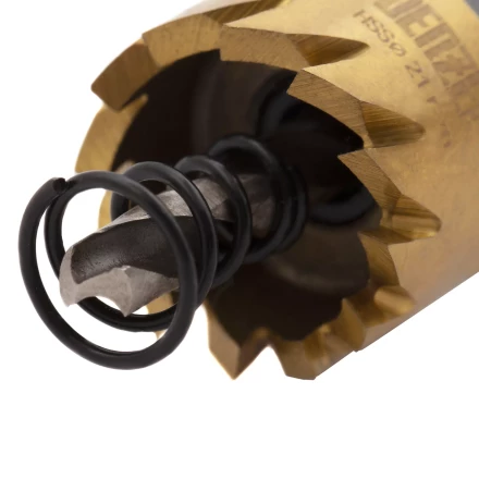 Коронка по металлу HSS, 21 мм, нитридтитановое покрытие Denzel 724102 купить в Кургане