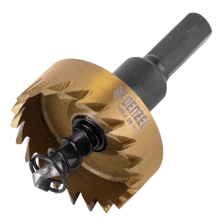 Коронка по металлу HSS, 38 мм, нитридтитановое покрытие Denzel 724111 купить в Кургане