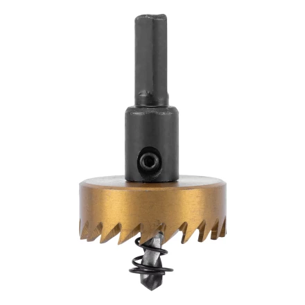 Коронка по металлу HSS, 38 мм, нитридтитановое покрытие Denzel 724111 купить в Кургане