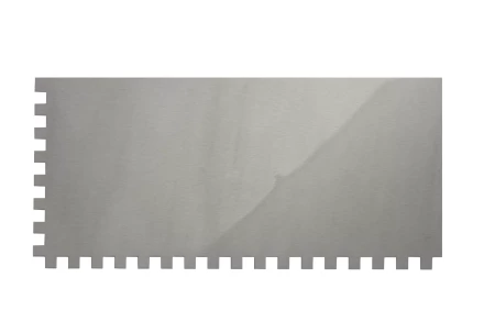 Гладилка из нержавеющей стали, 280 х 130 мм, зеркальная полировка, пластмассовая ручка, зуб 8 х 8 мм Matrix 86782 купить в Кургане