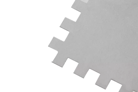 Гладилка из нержавеющей стали, 280 х 130 мм, зеркальная полировка, пластмассовая ручка, зуб 8 х 8 мм Matrix 86782 купить в Кургане