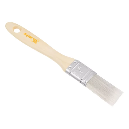 Кисть плоская для лаков &quot;Евро&quot; 1&quot;, искусственная щетина, деревянная ручка MTX 83085 купить в Кургане