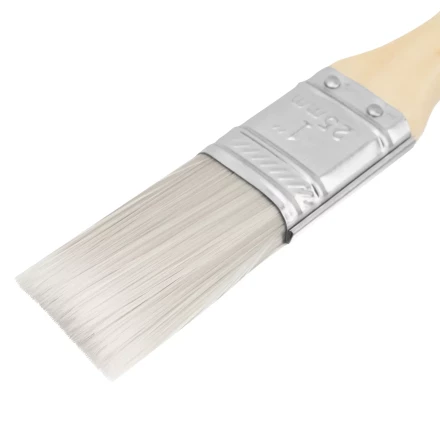 Кисть плоская для лаков &quot;Евро&quot; 1&quot;, искусственная щетина, деревянная ручка MTX 83085 купить в Кургане