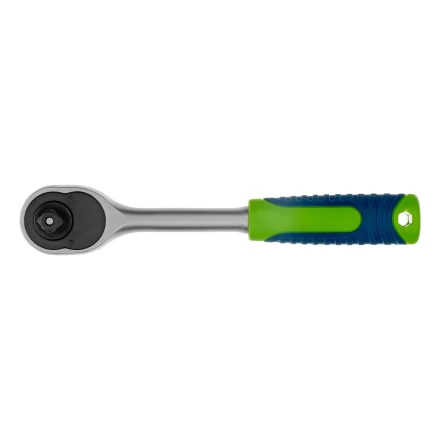 Ключ-трещотка 3/8&quot;, 45 зубьев, с быстрым сбросом, матовый хром Сибртех 14022 купить в Кургане