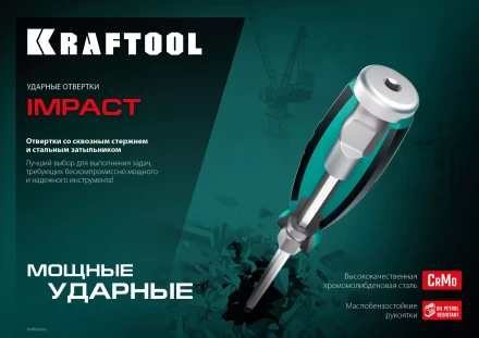 Набор ударных отверток IMPACT 25025 купить в Кургане