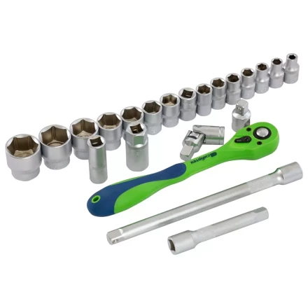 Набор инструментов 32 предмета, CrV, 1/2&quot; Сибртех 13527 купить в Кургане