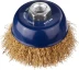 DEXX. Щетка чашечная для УШМ, витая стальная латунированная проволока 0,3мм, 75ммхМ14 35103-075 купить в Кургане