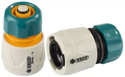 Набор соединителей RACO &quot;Original&quot; (шланг-насадка) с автостопом, 1/2&quot; 4250-55265B купить в Кургане