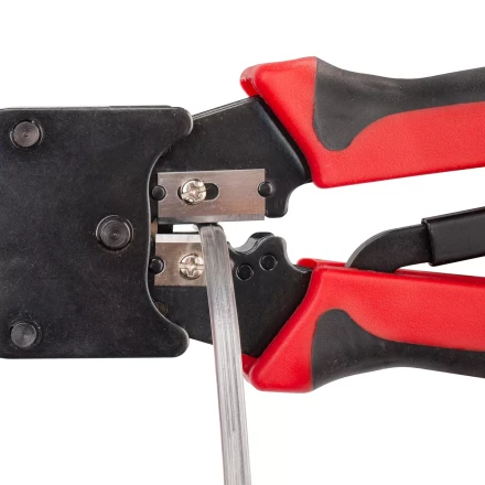 Кримпер многофункциональный КВТ JT-02M с 2 встроенными модулями для обжима RJ-45, RJ-12, RJ-11 (84825) купить в Кургане