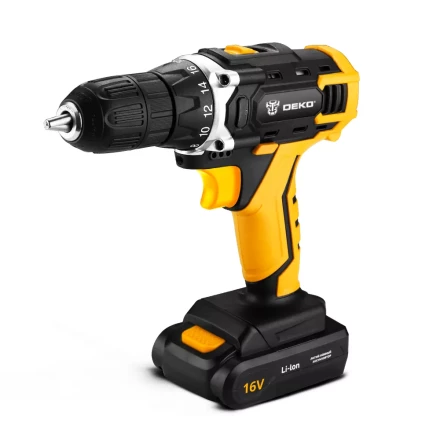 Дрель аккумуляторная DEKO DKCD16FU-Li, 063-4098 купить в Кургане
