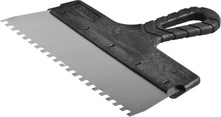 Шпатель ЗУБР &quot;МАСТЕР&quot; ФАСАДНЫЙ, нержавеющее полотно, 250мм, зуб 6х6мм 10078-25-06 купить в Кургане