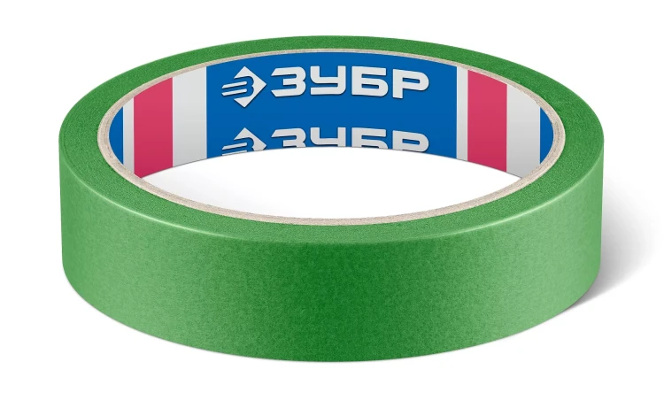 ЗУБР №300 24 мм х 25 м, для грубых и шероховатых поверхностей, малярная лента, Профессионал (12143-24) купить в Кургане