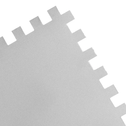 Гладилка из нержавеющей стали, 280 х 130 мм, зеркальная полировка, пластмассовая ручка, зуб 10 х 10 мм Matrix 86783 купить в Кургане