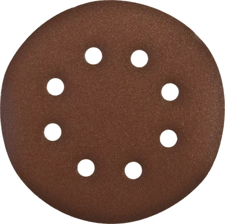 Круг шлифовальный ЗУБР &quot;СТАНДАРТ&quot; из абразивной бумаги на велкро основе, 6 отв., Р240, 150мм, 5шт 35350-150-240 купить в Кургане
