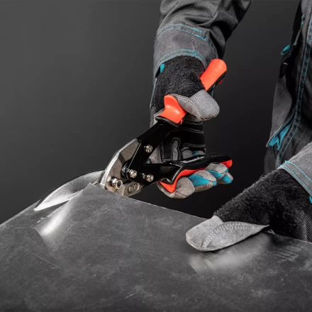 Ножницы по металлу Matrix 78341, удлиненные, 285 мм, пряморежущие, обрезиненные рукоятки купить в Кургане