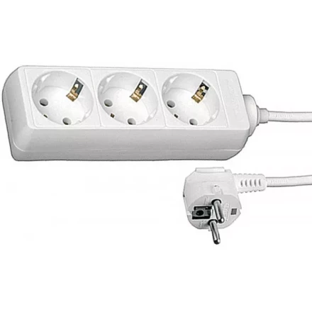 Удлинитель СВЕТОЗАР электрический с заземлением, евро, 3 гнезда, 5м SV-55033-5 купить в Кургане