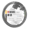 Шнур сетевой Denzel Energy Series, ПВС, 3 м, 3 x 1 мм, с неразборной вилкой, черный, 3 м, 37667 купить в Кургане