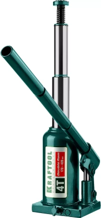 Домкрат гидравлический бутылочный &quot;Double Ram&quot;, сварной, телескопический, 4т, 170-420мм, KRAFTOOL 43463-4 43463-4 купить в Кургане