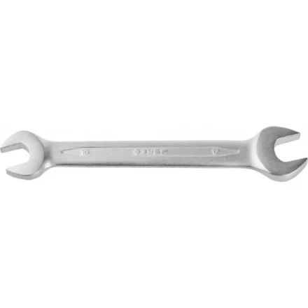Ключ ЗУБР &quot;ПРОФИ&quot; гаечный рожковый, Cr-V сталь, хромированный, 10х12мм 27027-10-12 купить в Кургане