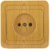 Розетка СВЕТОЗАР &quot;ГАММА&quot; без заземления, одинарная, цвет ольха, 16А/~250В SV-54100-A купить в Кургане