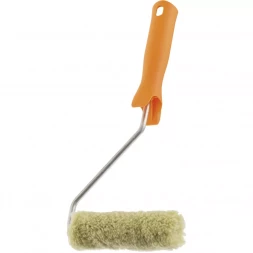 Мини-валик в сборе &quot;Фасадные работы&quot; 110 мм ворс 12 мм D 16 мм D ручки 6 мм полиакрил полиэстер Сибртех 80588