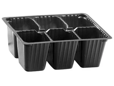 Кассета для рассады 18х13,5см высота 6см 6 ячеек полистирол  Россия 64308 купить в Кургане