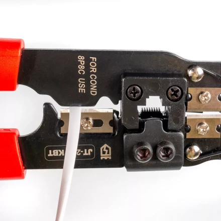 Кримпер многофункциональный КВТ JT-210 со встроенным модулем для обжима RJ-45 (84824) купить в Кургане