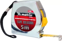 Рулетка Chrom 5 м x 13 мм хромированный корпус MATRIX 31040