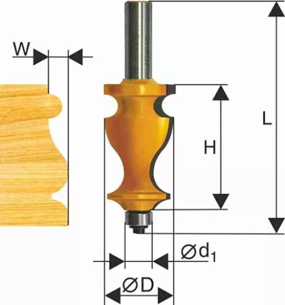 Фреза кромочная фигурная ф286х41мм хв 12мм 10575 купить в Кургане
