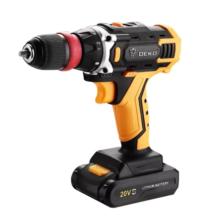 Дрель аккумуляторная DEKO DKCD20FU-Li, 063-4176, со съемным патроном купить в Кургане
