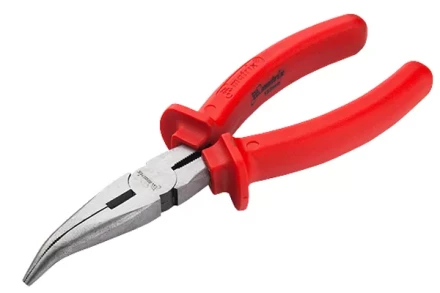 Длинногубцы Econom 200 мм изогнутые шлифованные пластмассовые рукоятки MATRIX 17496 купить в Кургане