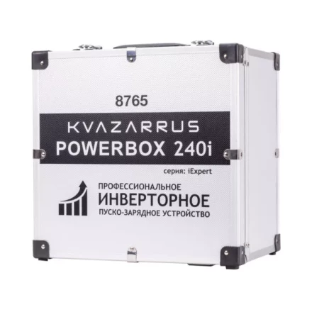 Инверторное пуско-зарядное устройство KVAZARRUS PowerBox 240i таймер и алюминиевый кейс купить в Кургане